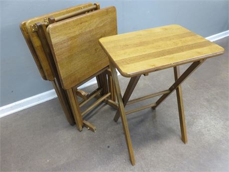 Wooden TV Table Set