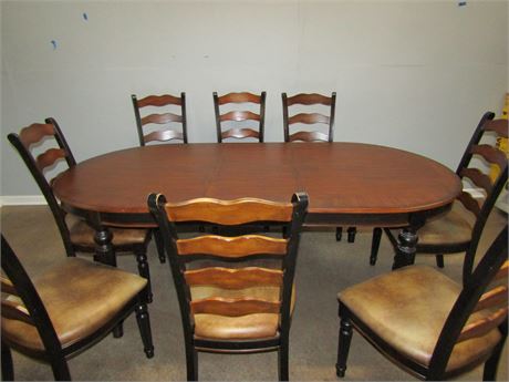Two Tone Dining Table and Chairs