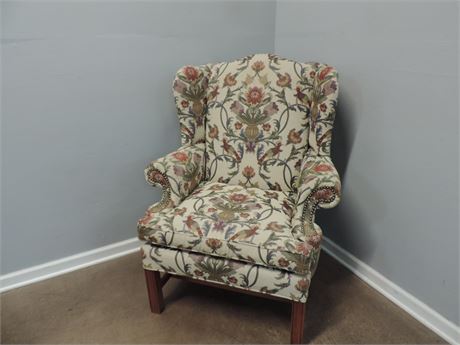 SPLENDID Upholstered Floral Wingback Chair