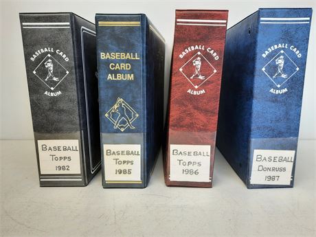 1982, '85,'86 and '87 Baseball Cards