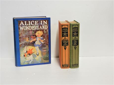 Alice in Wonderland Vintage Book Lot