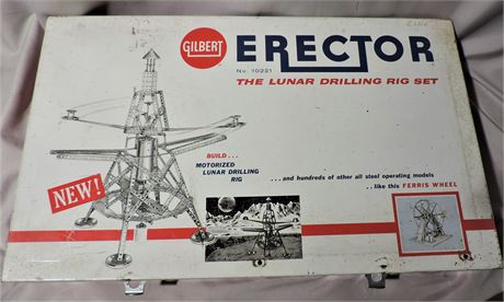 Vintage Gilbert Erector Lunar Drilling Rig Set