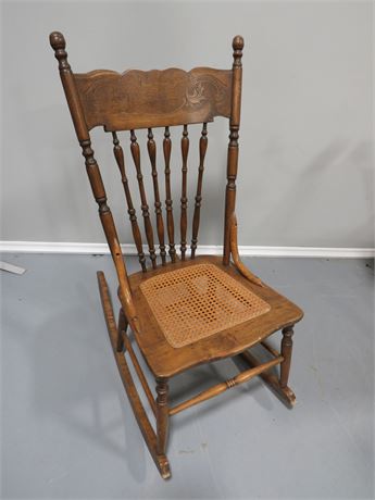 Cane Seat Rocking Chair