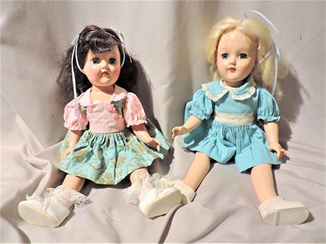 Pair of Vintage IDEAL Dolls