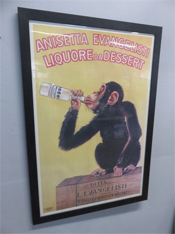 Anisetta Evangelisti "The Drunken Monkey" Poster