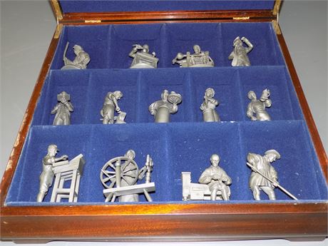 Colonial America Pewter Figures
