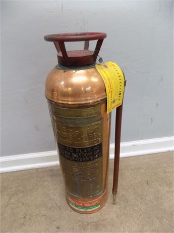 Copper & Brass Fire Extinguisher