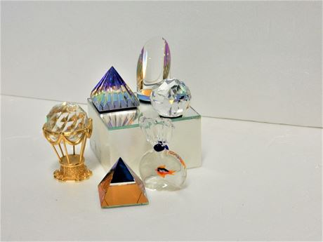 Small Art Glass Paperweights