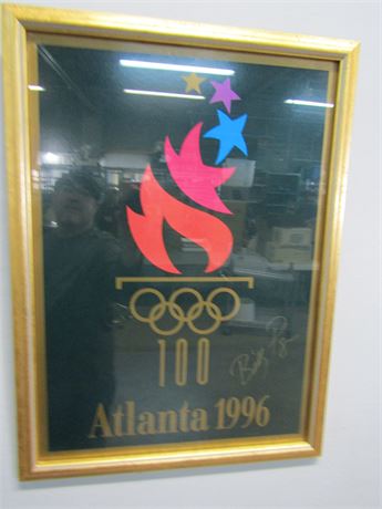 Autographed Billy Payne 1996 Atlanta Olympic Poster