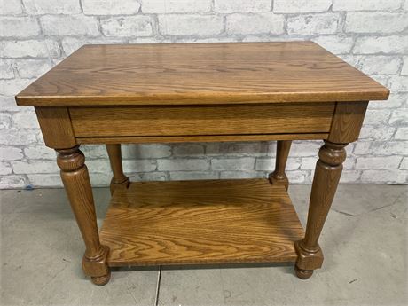 Wooden End Side Table