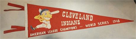 Cleveland Indians 1948 World Series Championship Mini Pennant