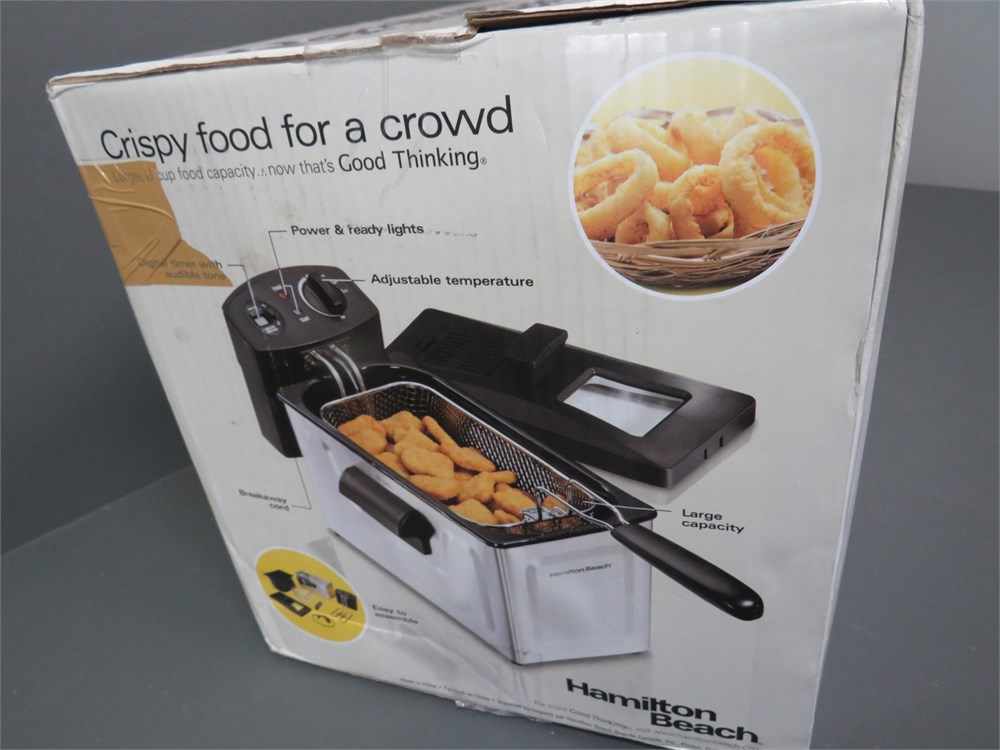 Sold at Auction: HAMILTON BEACH 8 CUP PROFESSIONAL STYLE DEEP FRYER