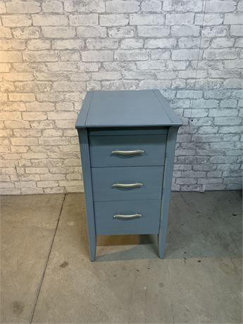Hand Painted Three Drawer Side Table