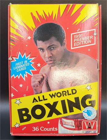 1991 All World Boxing Premier Edition Wax Box 36 CT