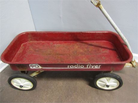 Vintage Radio Flyer Wagon, Red