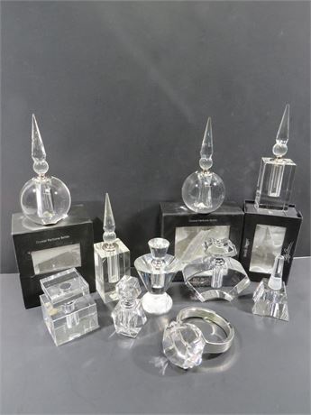 Crystal Perfume Bottle Lot