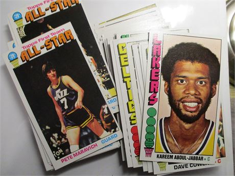 1976-77 Topps Basketball Cards - 118 Cards