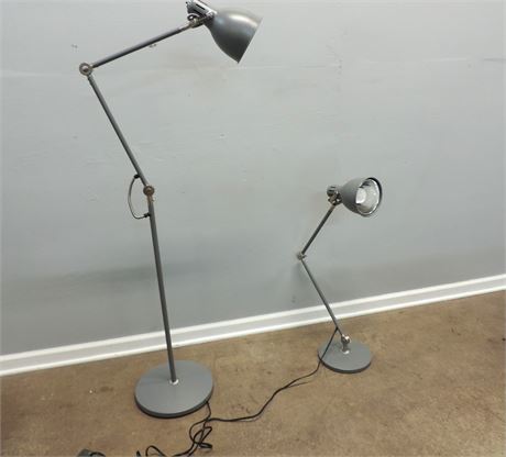 Industrial Style Adjustable Reading Lamp Set
