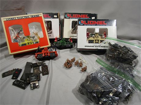Lionel Train Hand Cars, Santa and Goofy, Bags of CTC Lockon For Tracks