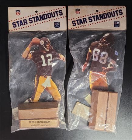 TERRY BRADSHAW & LYNN SWANN COLLECTABLE NFL STAR STANDOUTS PITTSBURGH STEELERS