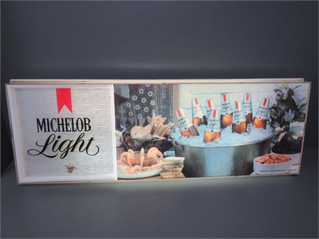 Michelob Light Beer Lighted Bar Sign
