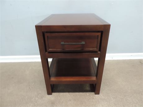 Solid Wood Mission Style Accent Table