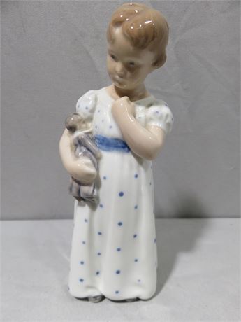 ROYAL COPENHAGEN #3539 Girl with Doll Figurine