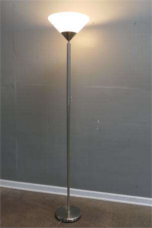 Sleek Chrome Floor Lamp