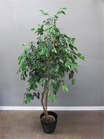 Artificial Tree with Ceramic Planter