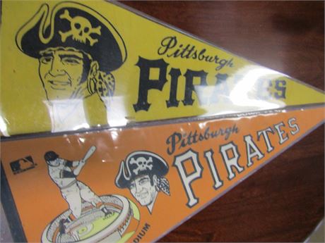 Vintage Pittsburgh Pirate Pennants, Nice Shape