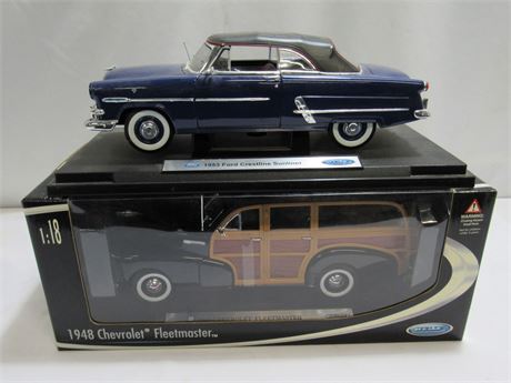 2 - 1:18 Scale Welly Diecast Cars