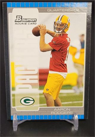 AARON RODGERS GREEN BAY PACKERS 2005 BOWMAN ROOKIE CARD