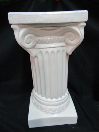White Roman Pillar Planter Stand