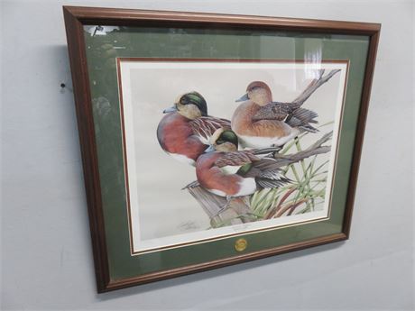 ART LA MAY American Widgeon Medallion Series Limited Edition Lithograph