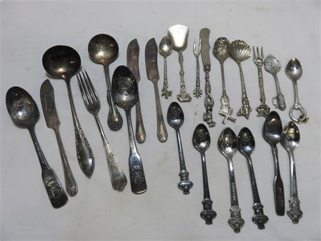 Vintage Spoons & Assorted Flatware