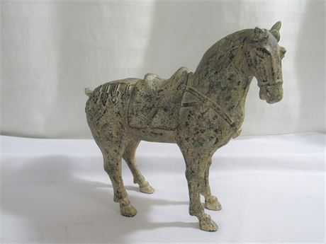 Large Heavy Cast Metal/Iron Horse Figurine