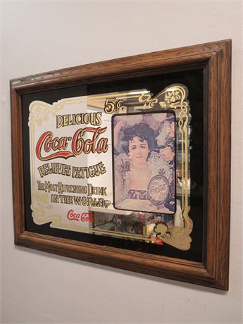 Coca-Cola Vintage Advertising Sign Mirror