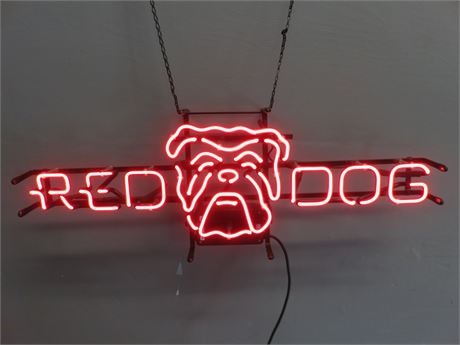 RED DOG BEER Neon Wall Sign