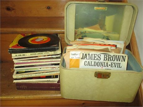 Vintage 45's Record Collection, Wide Range of Music Taste