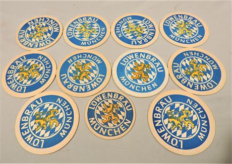 Vintage Lowenbrau Munchen Coasters