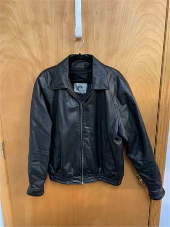 “ BURK’s BAY “ Leather Bomber Jacket