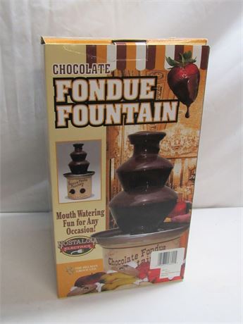 Nostalgia Electrics Fondue Chocolate Fountain with Box