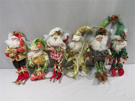 MARK ROBERTS Christmas Elf / Fairy Santa Doll Collection