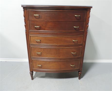 Solid Wood Chest of Drawers / Glass Top