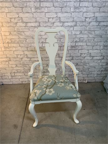Hand Painted Chair with Upholstered Seat