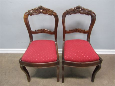 Antique Carved Side Chairs