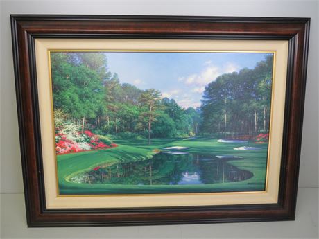 Morning at The Sixteenth by Larry Dyke - The Masters in Augusta
