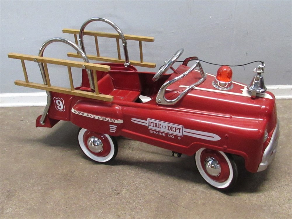 Transitional Design Online Auctions - Retro Pedal Car - Fire Department ...