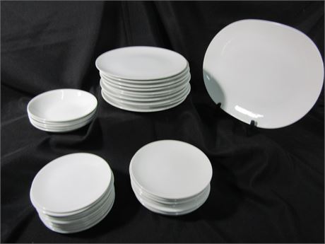 Mikasa Dinnerware Set, "Copenhagen White"