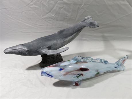 Decorative Whale Sculptures
